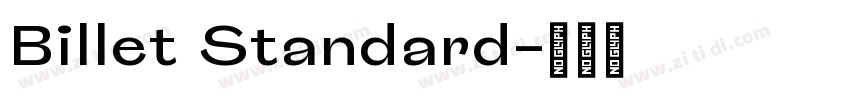Billet Standard字体转换